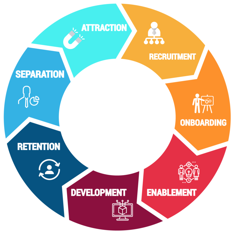 Professional HR team providing fully outsourced HR services, managing policies, payroll, performance, and compliance for businesses